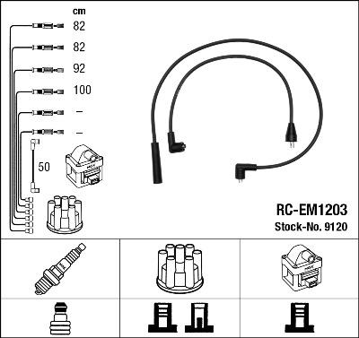 NGK 9120 - Zündleitungssatz alexcarstop-ersatzteile.com