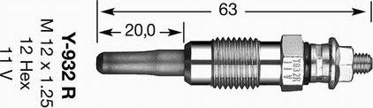 NGK 4956 - Glühkerze alexcarstop-ersatzteile.com