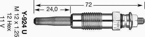 NGK 4950 - Glühkerze alexcarstop-ersatzteile.com