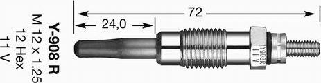 NGK 4585 - Glühkerze alexcarstop-ersatzteile.com