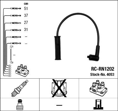 NGK 4053 - Zündleitungssatz alexcarstop-ersatzteile.com