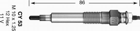 NGK 4315 - Glühkerze alexcarstop-ersatzteile.com