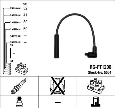 NGK 5504 - Zündleitungssatz alexcarstop-ersatzteile.com