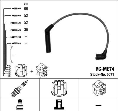 NGK 5071 - Zündleitungssatz alexcarstop-ersatzteile.com