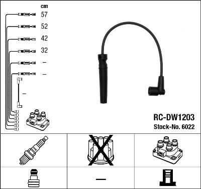 NGK 6022 - Zündleitungssatz alexcarstop-ersatzteile.com