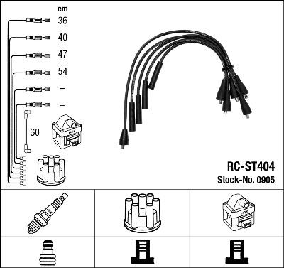 NGK 0905 - Zündleitungssatz alexcarstop-ersatzteile.com