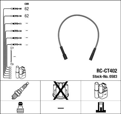 NGK 0583 - Zündleitungssatz alexcarstop-ersatzteile.com