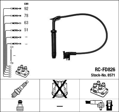 NGK 8571 - Zündleitungssatz alexcarstop-ersatzteile.com