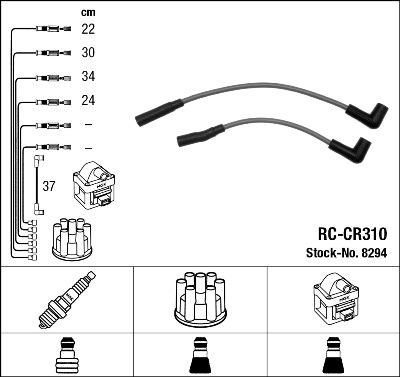 NGK 8294 - Zündleitungssatz alexcarstop-ersatzteile.com