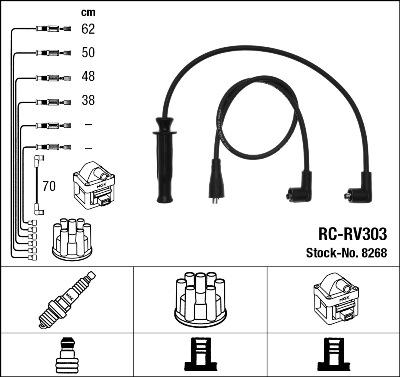 NGK 8268 - Zündleitungssatz alexcarstop-ersatzteile.com