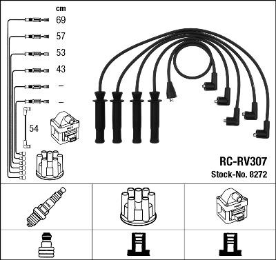 NGK 8272 - Zündleitungssatz alexcarstop-ersatzteile.com