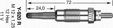 NGK 3645 - Glühkerze alexcarstop-ersatzteile.com