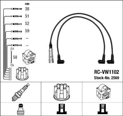 NGK 2569 - Zündleitungssatz alexcarstop-ersatzteile.com