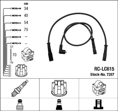 NGK 7207 - Zündleitungssatz alexcarstop-ersatzteile.com