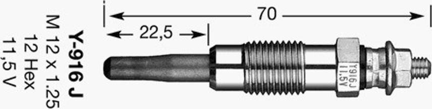 NGK D-Power  6 - Glühkerze alexcarstop-ersatzteile.com