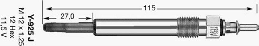 NGK Y-925J - Glühkerze alexcarstop-ersatzteile.com