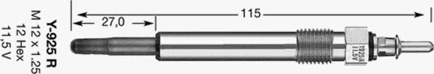NGK Y-925R - Glühkerze alexcarstop-ersatzteile.com