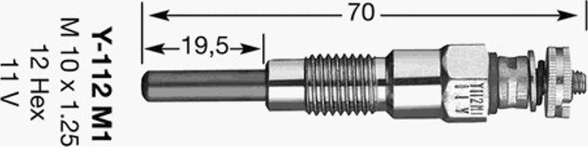 NGK Y-112M-1 - Glühkerze alexcarstop-ersatzteile.com