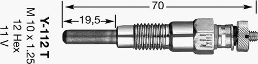 NGK Y-112T - Glühkerze alexcarstop-ersatzteile.com