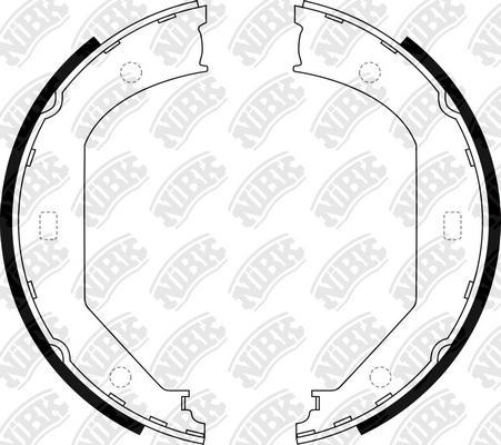 NiBK FN0560 - Bremsbackensatz, Feststellbremse alexcarstop-ersatzteile.com