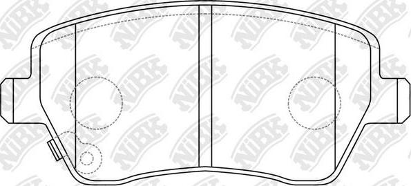 NiBK PN9805 - Bremsbelagsatz, Scheibenbremse alexcarstop-ersatzteile.com