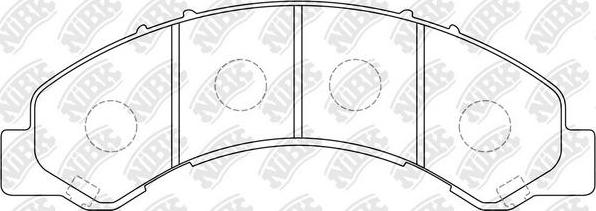 NiBK PN4464 - Bremsbelagsatz, Scheibenbremse alexcarstop-ersatzteile.com