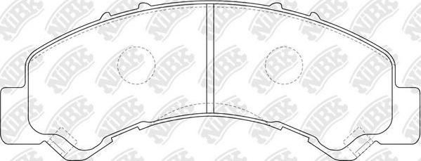 NiBK PN4543 - Bremsbelagsatz, Scheibenbremse alexcarstop-ersatzteile.com