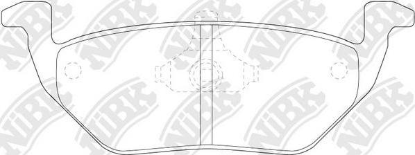 NiBK PN5808 - Bremsbelagsatz, Scheibenbremse alexcarstop-ersatzteile.com