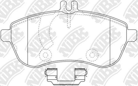 NiBK PN0452W - Bremsbelagsatz, Scheibenbremse alexcarstop-ersatzteile.com