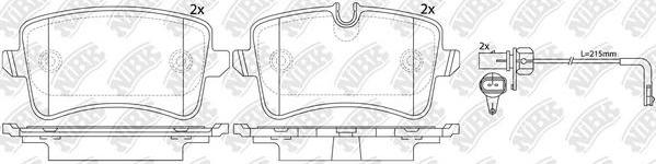 NiBK PN0478W - Bremsbelagsatz, Scheibenbremse alexcarstop-ersatzteile.com