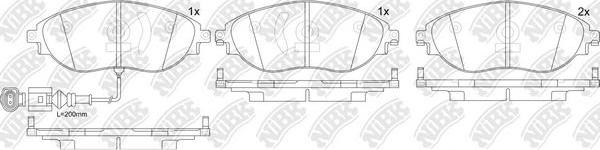 NiBK PN0559W - Bremsbelagsatz, Scheibenbremse alexcarstop-ersatzteile.com