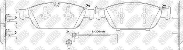 NiBK PN0556W - Bremsbelagsatz, Scheibenbremse alexcarstop-ersatzteile.com