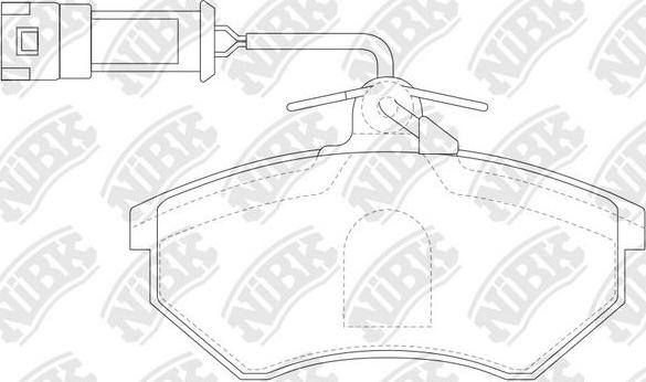 NiBK PN0018W - Bremsbelagsatz, Scheibenbremse alexcarstop-ersatzteile.com