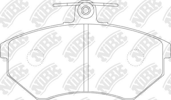 NiBK PN0018 - Bremsbelagsatz, Scheibenbremse alexcarstop-ersatzteile.com