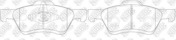 NiBK PN0071 - Bremsbelagsatz, Scheibenbremse alexcarstop-ersatzteile.com