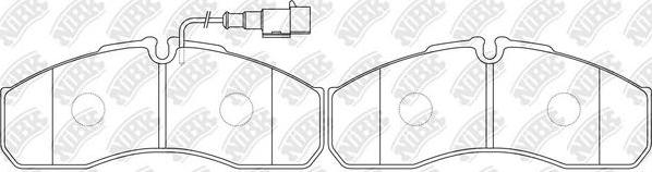 NiBK PN0072W - Bremsbelagsatz, Scheibenbremse alexcarstop-ersatzteile.com