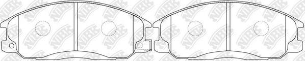 NiBK PN0103 - Bremsbelagsatz, Scheibenbremse alexcarstop-ersatzteile.com