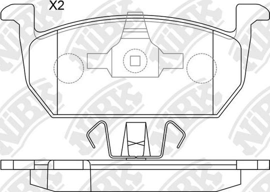 NiBK PN0891 - Bremsbelagsatz, Scheibenbremse alexcarstop-ersatzteile.com