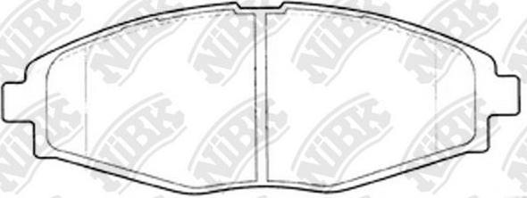 NiBK PN0390 - Bremsbelagsatz, Scheibenbremse alexcarstop-ersatzteile.com