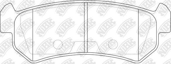 NiBK PN0376 - Bremsbelagsatz, Scheibenbremse alexcarstop-ersatzteile.com