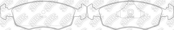 NiBK PN0255 - Bremsbelagsatz, Scheibenbremse alexcarstop-ersatzteile.com