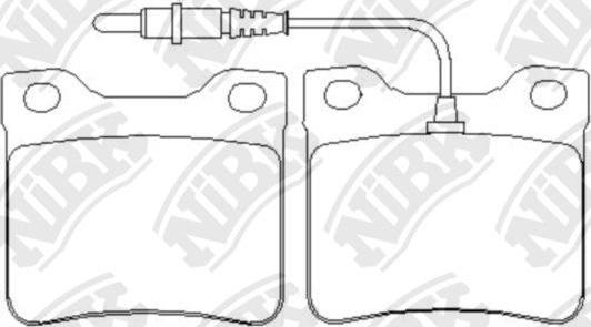 NiBK PN0265W - Bremsbelagsatz, Scheibenbremse alexcarstop-ersatzteile.com