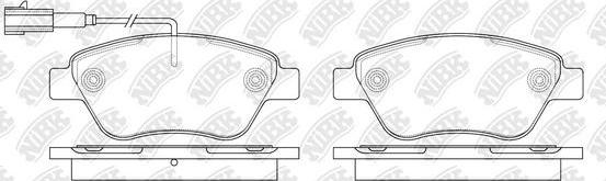 NiBK PN0211W - Bremsbelagsatz, Scheibenbremse alexcarstop-ersatzteile.com