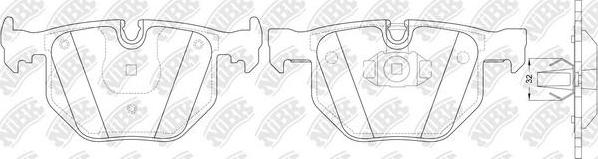 NiBK PN0228W - Bremsbelagsatz, Scheibenbremse alexcarstop-ersatzteile.com