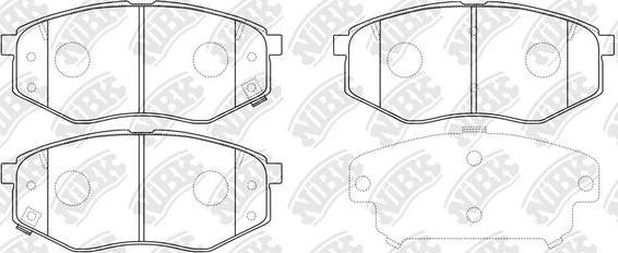 NiBK PN0704 - Bremsbelagsatz, Scheibenbremse alexcarstop-ersatzteile.com