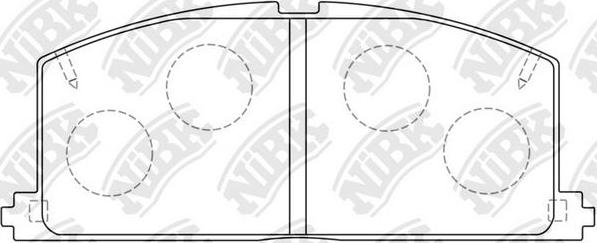 NiBK PN1077 - Bremsbelagsatz, Scheibenbremse alexcarstop-ersatzteile.com