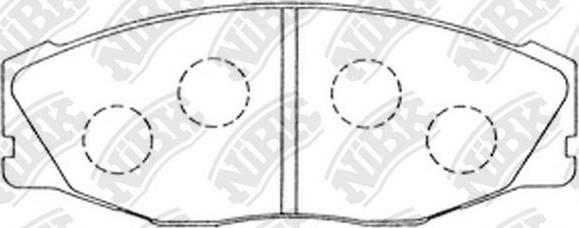 NiBK PN1157 - Bremsbelagsatz, Scheibenbremse alexcarstop-ersatzteile.com