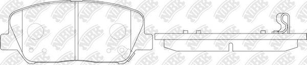 NiBK PN11001 - Bremsbelagsatz, Scheibenbremse alexcarstop-ersatzteile.com