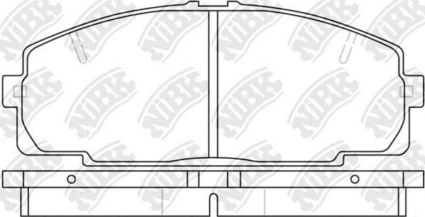 NiBK PN1237 - Bremsbelagsatz, Scheibenbremse alexcarstop-ersatzteile.com