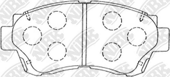 NiBK PN1228 - Bremsbelagsatz, Scheibenbremse alexcarstop-ersatzteile.com